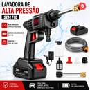Lavadora portátil de alta pressão sem fio, ideal para lavagem de carros, motas, quintal e muito mais. Potente, prática e recarregável com bateria 24V/48V.