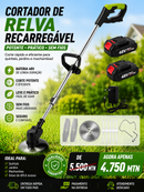 Cortador de Relva recarregavel