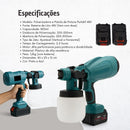 Pulverizador de Tinta Professional elétrico Portátil com 2 Baterias 48V