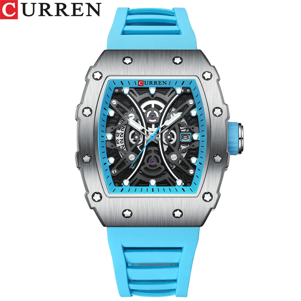CURREN 8438 Luxo Esportivo – Aço Inoxidável & Resistente à Água