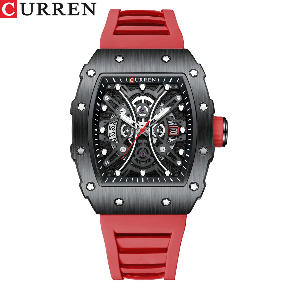 CURREN 8438 Luxo Esportivo – Aço Inoxidável & Resistente à Água