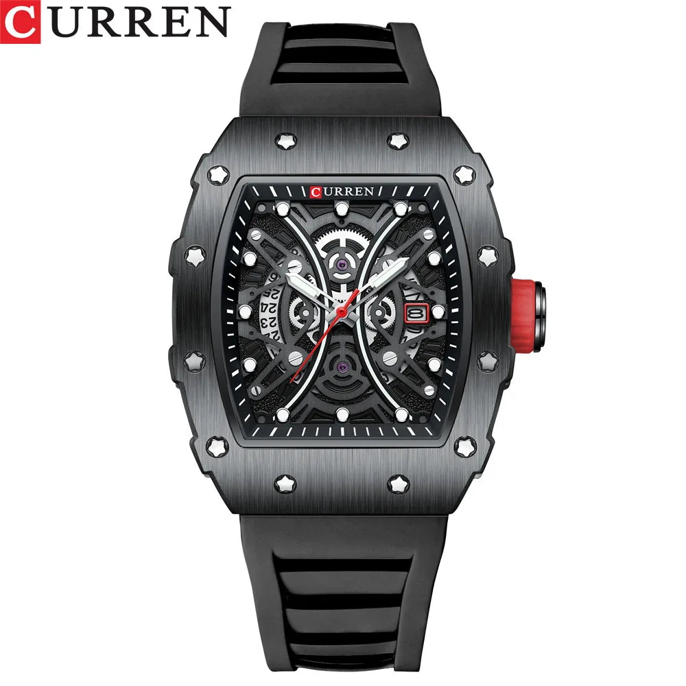 CURREN 8438 Luxo Esportivo – Aço Inoxidável & Resistente à Água