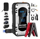 Jumpstarter Portátil 4 em 1 – Start, Compressor, Lanterna e Powerbank