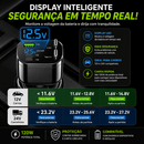 DriveCharge Ultra 120W – Carregador Veicular Retrátil 4 em 1